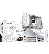 GIGABYTE X870E AORUS Elite WIFI7 AMD AM5 LGA 1718 Motherboard, ATX, DDR5, 4X M.2, PCIe 5.0, USB4,...