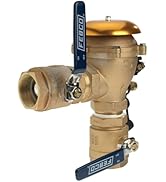 Febco 765 Series 1" Bronze Pressure Vacuum Breaker Backflow Preventer, Quarter Turn Shutoff, NPT ...