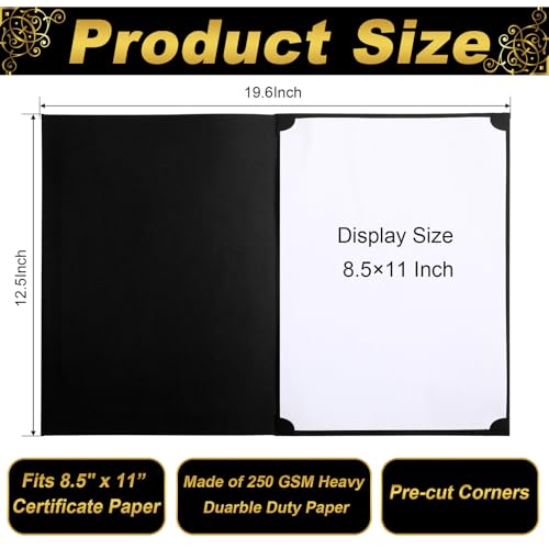 Diploma Covers Gold Foil Border