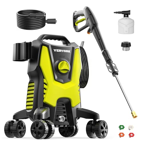 3000 PSI Power Washer with 4 Lockable Wheels