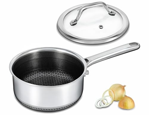Stainless Steel Honeycomb Pot with Two Pour Spouts