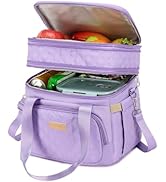 AIJIEKE Lunch Bag for Women, Work Lunch Box Insulated Lunch Bag, Large Expandable Leakproof Lunch...