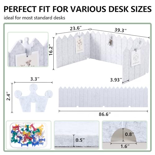 Acoustic Desk Partition Privacy Panel