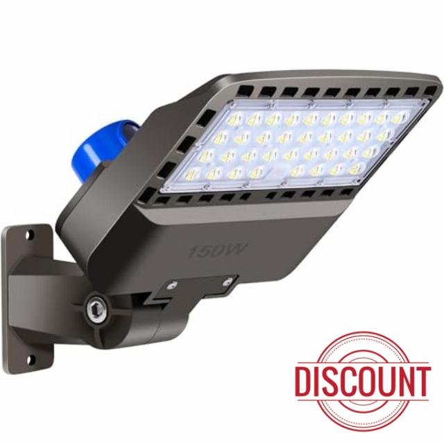 Juyace 150W LED Dusk to Dawn Flood Light