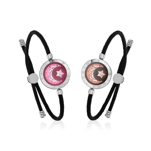 TOTWOO Long Distance Touch Bracelets for Couples