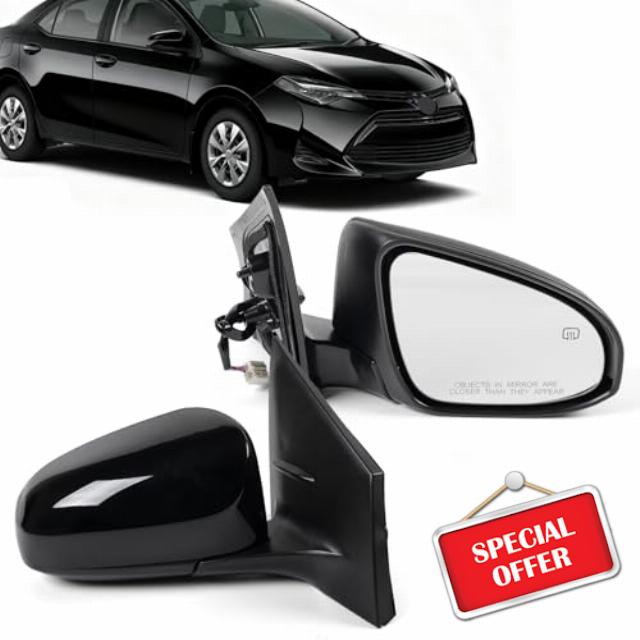 Passenger Right 5Pins Side Mirror Assembly Replace for Toyota Corolla 2014-2019 Heated Power Adjustable Paint to Match Door