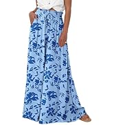 PRETTYGARDEN Women's 2026 Summer Wide Leg Palazzo Pants High Waisted Flowy Pockets Trendy Casual ...