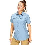Women's Button Down Shirts UPF 50+ Short Sleeve Sun Protection Shirts Stretch Quick Dry Shirt for...