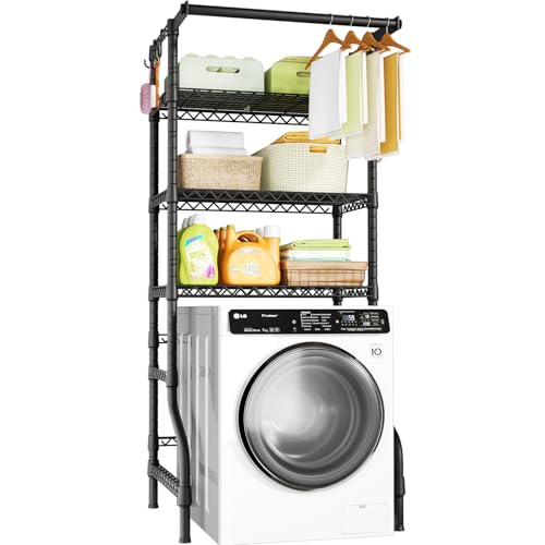 3 Tiers Laundry Room Storage and Organizer Standing Shelf
