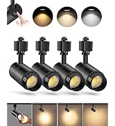 VANoopee 3-Color Zoomable 10W LED Track Lighting Heads H Type Track Light Heads Dimmable Bright C...