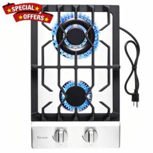 TOPWISH 2 Burners Gas Cooktop