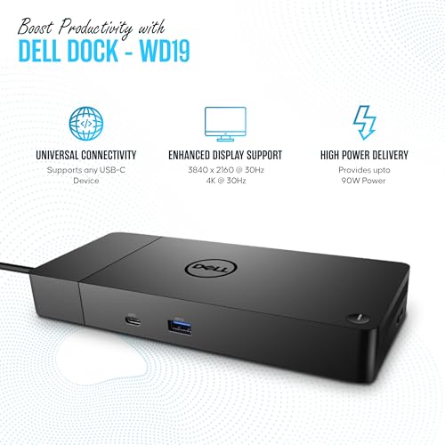 Dual DisplayPort & Microfiber Cleaning Cloth - Laptop Docking Station (Renewed)