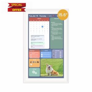 15.6-Inch Smart Digital Calendar & Photo Frame for Family