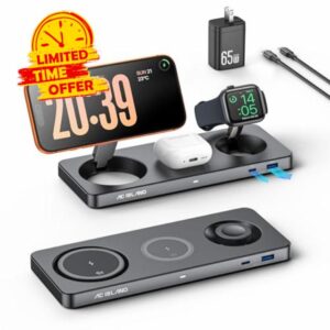 AC ISLAND 5-in-1 Qi2.2 Wireless Charger for MagSafe