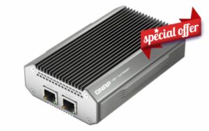 QNAP QNA-UC10G2T USB 4 Type-C to Dual-Port 10GBASE-T RJ45 Network Adapter