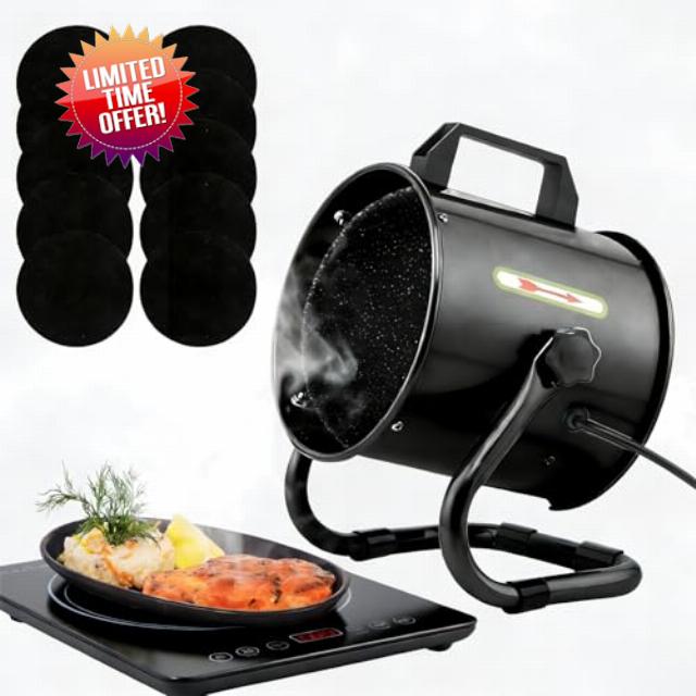 Portable Range Hood with 9 Activated Carbon Filters