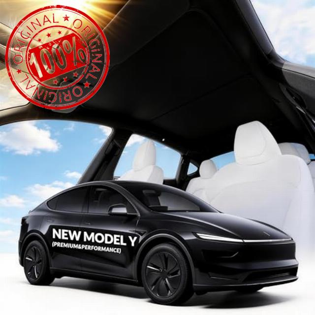 VION Tesla Model Y Roof Sunshade (2026–2025 New Model Y) – Full Blackout (No Light Transmission)
