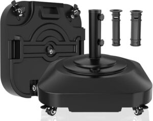 Heavy Duty Umbrella Stand with 5 Wheels