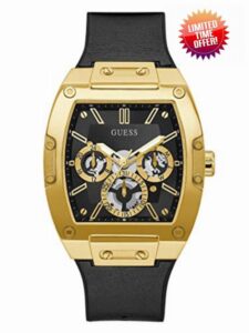 Guess Men's GW0G Series| Analog Trend Watch| Polycarbonate Case| Silicone Bracelet | 50M Water Resistance