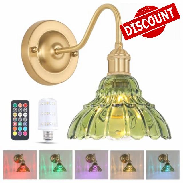 Shenmoyl Battery Operated Wall Sconce