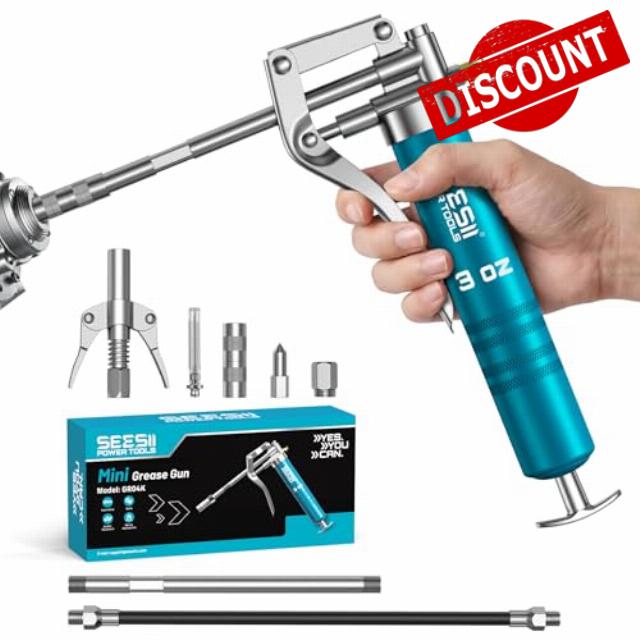 Seesii Mini Grease Gun 3 oz