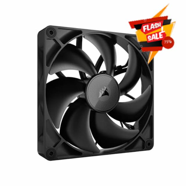 CORSAIR iCUE Link RX140 140mm PWM Fan - Magnetic Dome Bearing - Single Fan - Black