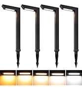 Energetic 3CCT Low Voltage Landscape Lights, 5W 200LM IP65 Waterproof LED Pathway Lights, 50000 H...