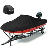 Nilight 800D Heavy Duty Boat Cover, Fits 20ft-22ft L (Beam Width up to 102in), Marine Grade Trail...