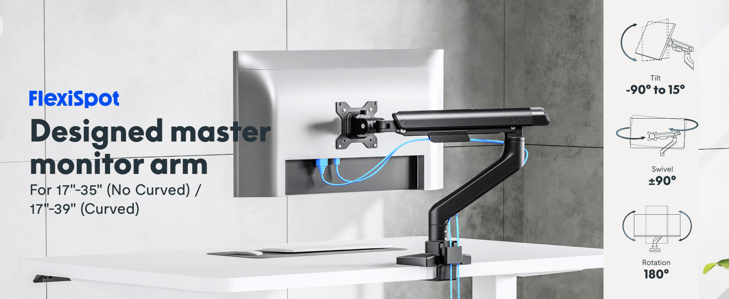 flexispot designed master monitor arm