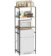 QieerHior Mini Fridge Shelf Mini Fridge and Microwave Stand Over Mini Fridge Storage Rack 2 Tier ...