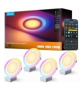 Govee Smart Recessed Lighting 6 Inch, Wi-Fi Bluetooth Direct Connect RGBWW LED Downlight, 65 Scen...