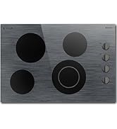 Karinear Electric Cooktop 30 Inch, 5 Burner Radiant Cooktop with Knob & Touch Control, 8500W 240V...