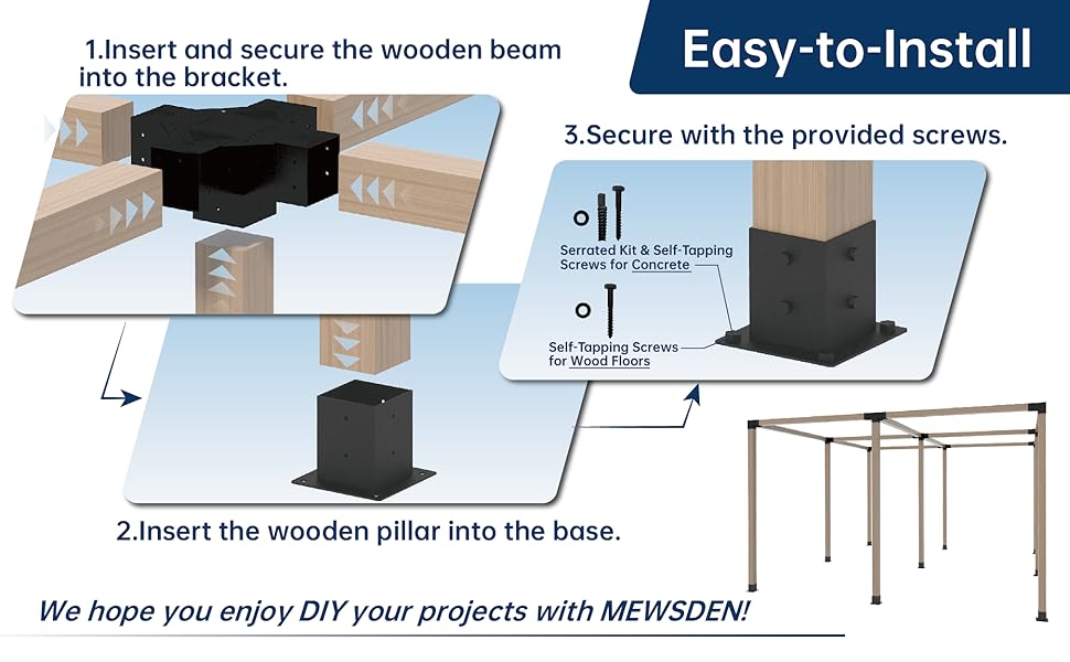 5-way Pergola Brackets