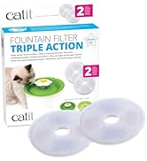 Catit PIXI Cat Drinking Fountain Original Filter, Official Replacement Triple Action Water Filter...
