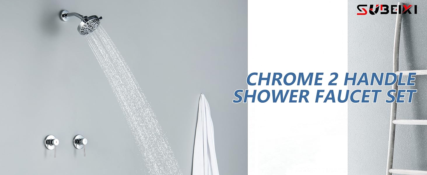 2 handle shower faucet set