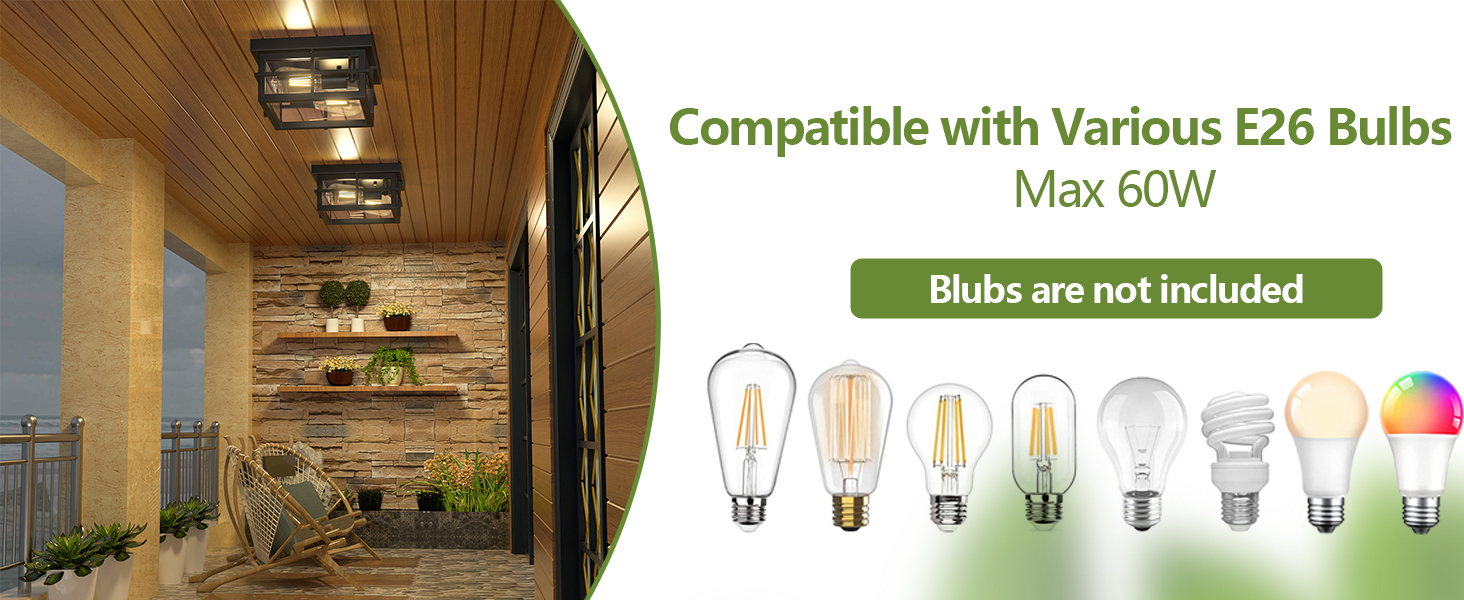 Outdoor porch light fixtures ceiling mount