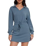 Casly Lamiit Two Piece Sets for Women 2024 Casual Tracksuit Sweatshirt Skorts Matching Set Lounge...
