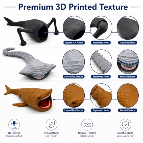 Leviathan - 3D Printed Flexible Mythical Sea Monster Toys