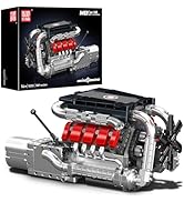 Mould King V12 Engine Kits That Runs, Build Your Own Car Motor, Physical Science Experiment Model...