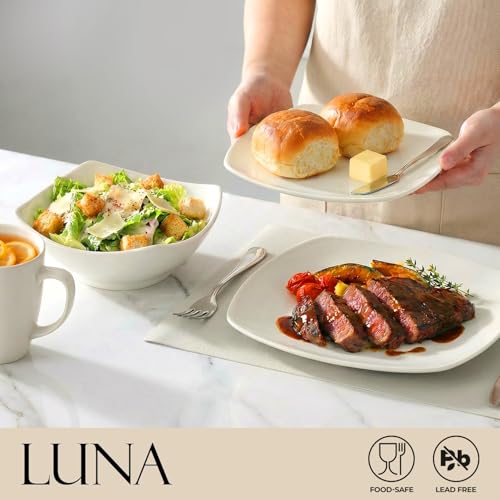 Chip and Scratch Resistant Square Dinnerware Set
