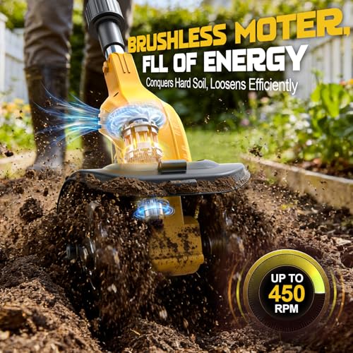 9" Tilling Width 6.3" Depth