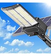Adewalk 5000W Large Solar Street Light, Commercial Solar Street Lights Outdoor Dusk to Dawn, Sola...