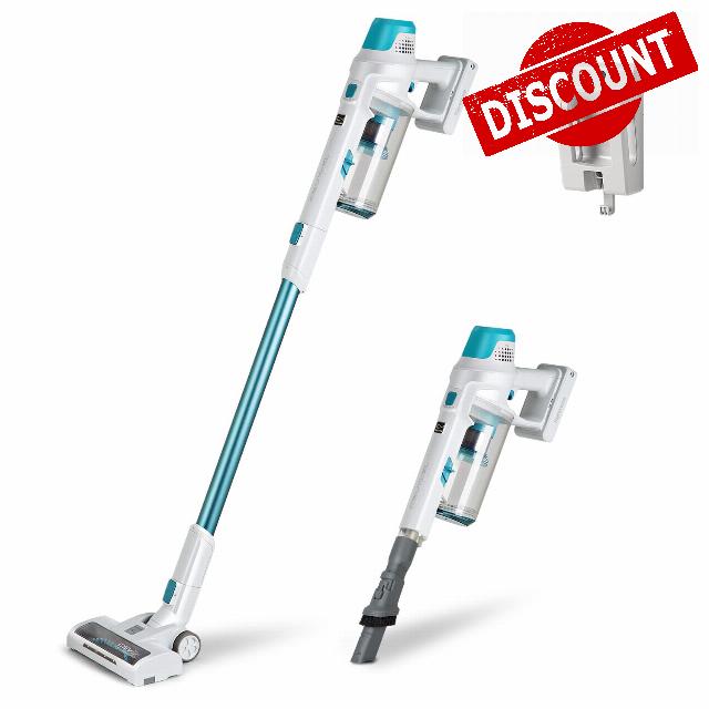 Kenmore DS4065 Cordless Stick Vacuum 1L Capacity Lightweight Cleaner 2-Speed Power Suction LED Headlight 2-in-1 Handheld for Hardwood Floor