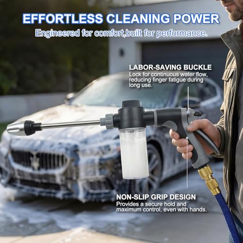3 Spray Modes Handheld Pressure Washer Nozzle for 3/4" Garden Hose