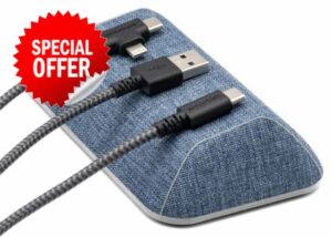 Smartish® Magnetic Cord Holder - Bigger Cable Wrangler Organizer with Magnet Clips for Charger Management on Desktop