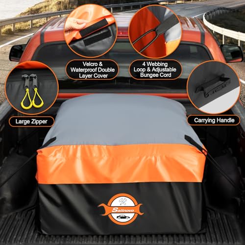 Heavy Duty PVC Truck Cargo Bag Fits Any Truck Size with 6 Stretch Cord