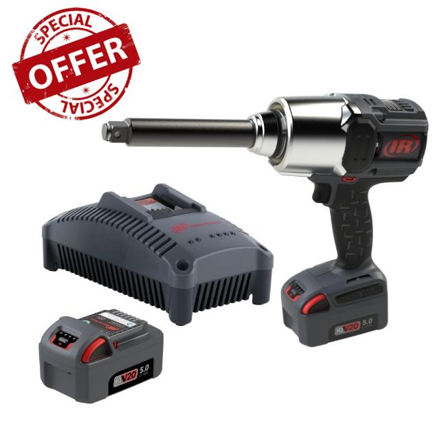 Ingersoll Rand W8571-K2 3/4" 20V Cordless Impact Wrench 2 Battery Kit
