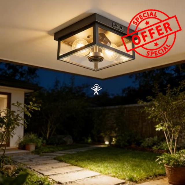 Tarentlight (2026 Upgrade Adjustable Motion Sensor Outdoor Ceiling Light