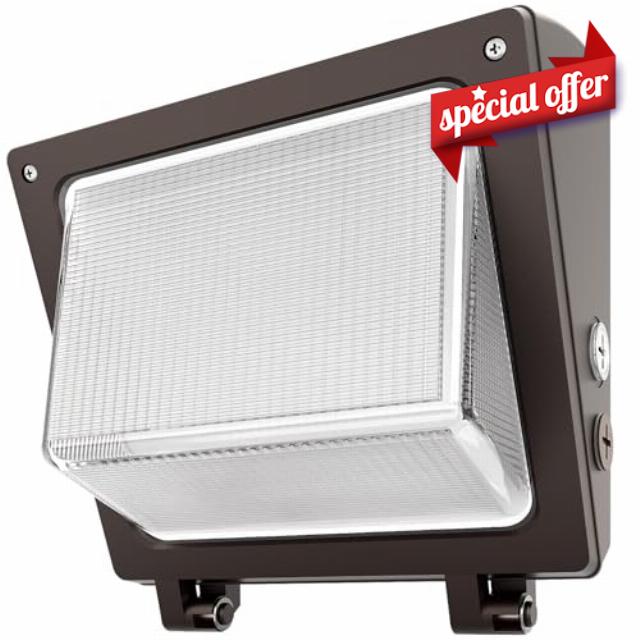 JTT LED Wall Pack Light with Dusk to Dawn Photocell