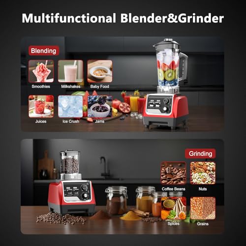 28000 RPM High Speed Countertop Blender for Kitchen for Ice Crushing